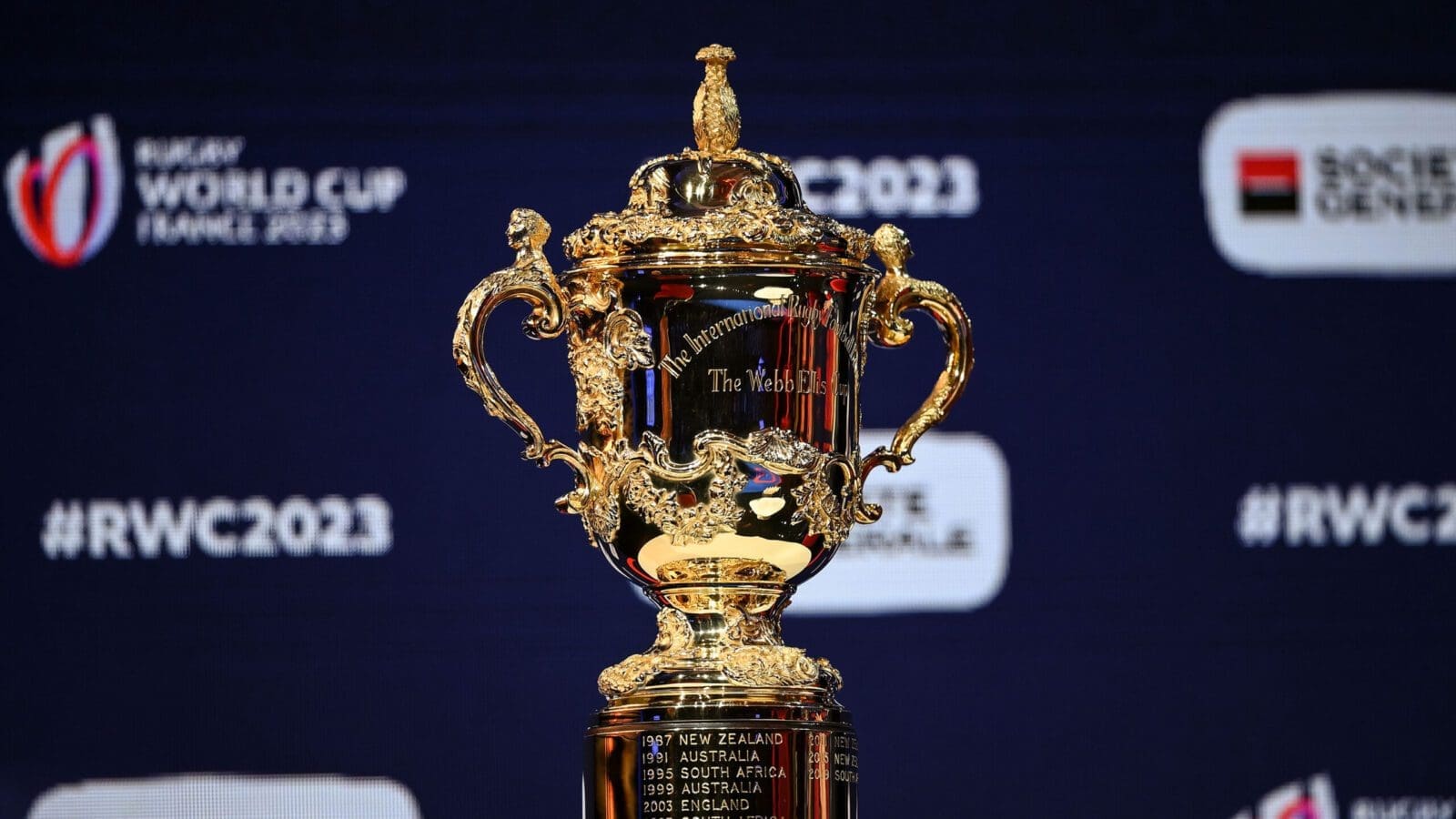 rugby union world cup trophy