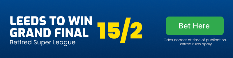 Leeds Rhinos to win Grand Final at 15/2