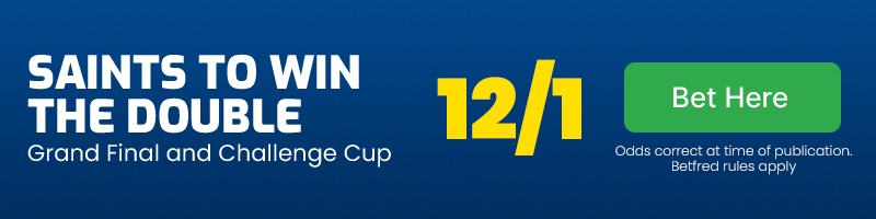 St Helens to win the double at 12/1