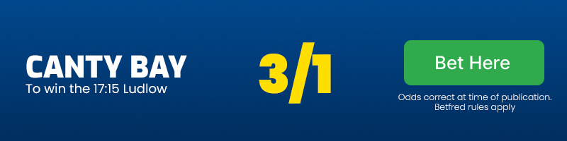 Canty Bay to win the 17.15 Ludlow at 3/1