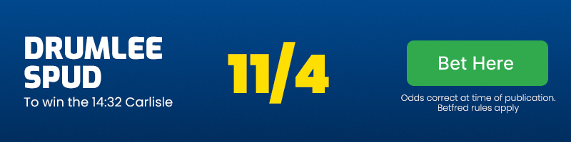 Drumlee Spud to win the 14.32 Carlisle at 11/4
