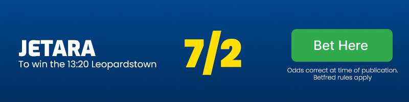 Jetara to win the 13.20 Leopardstown at 7/2