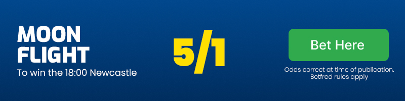 Moon Flight to win the 18.00 Newcastle at 5/1