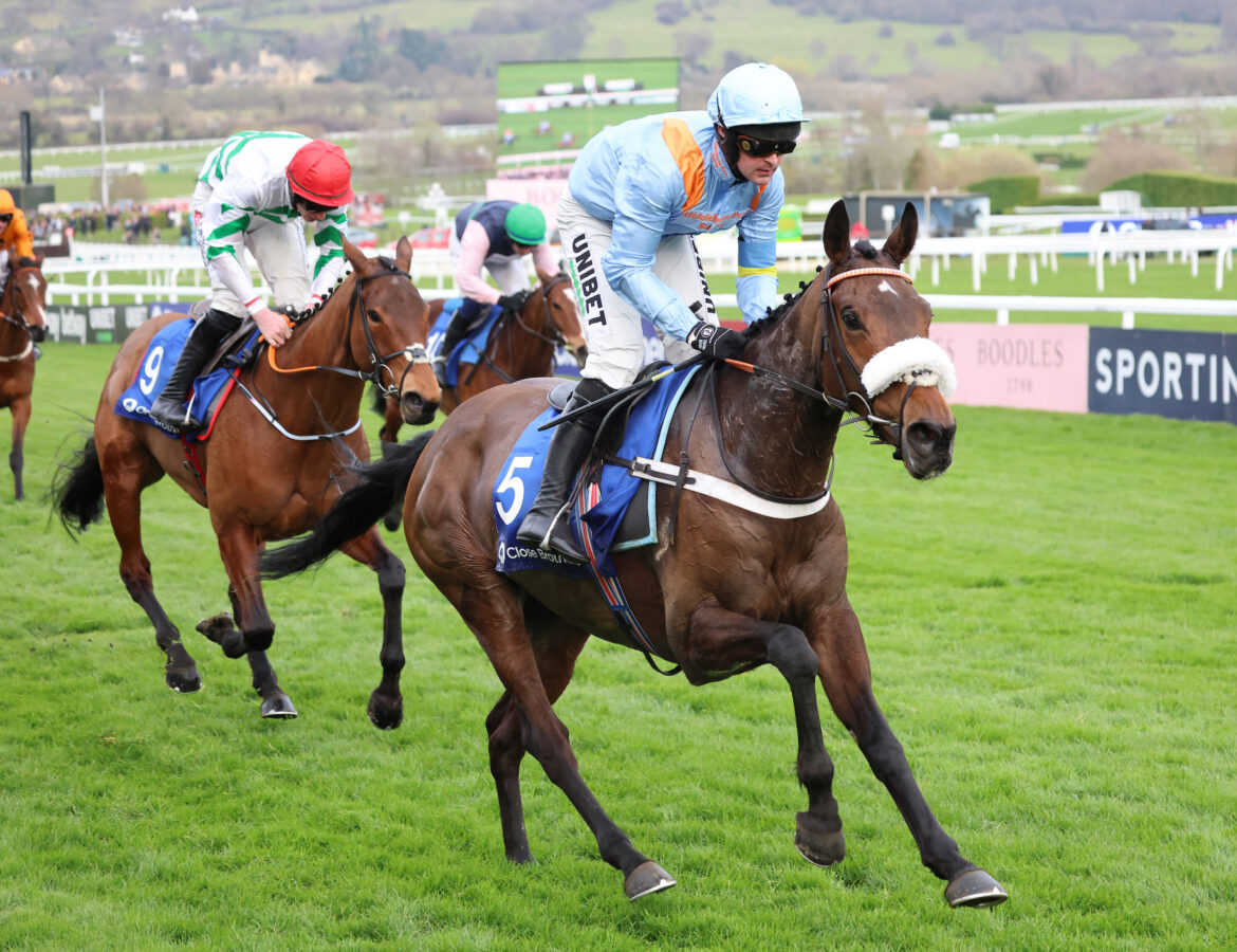 Marie's Rock winning the 2022 Mares' Hurdle