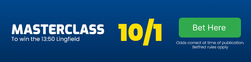 Masterclass to win the 13.50 Lingfield at 10-1