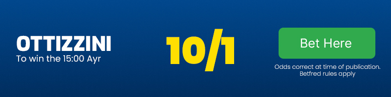 Ottizzini to win the 15.00 Ayr at 10-1