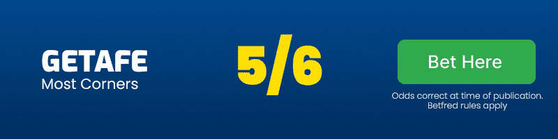 Most corners - Getafe in Getafe vs Mallorca at 5-6